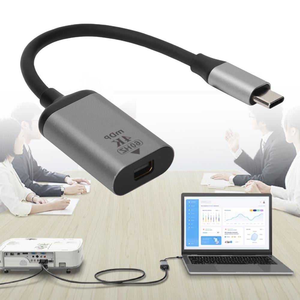 Plug and Play USB-C to Displayport Adapter 4K 60Hz USBC to Mini DP Adapter  Computers