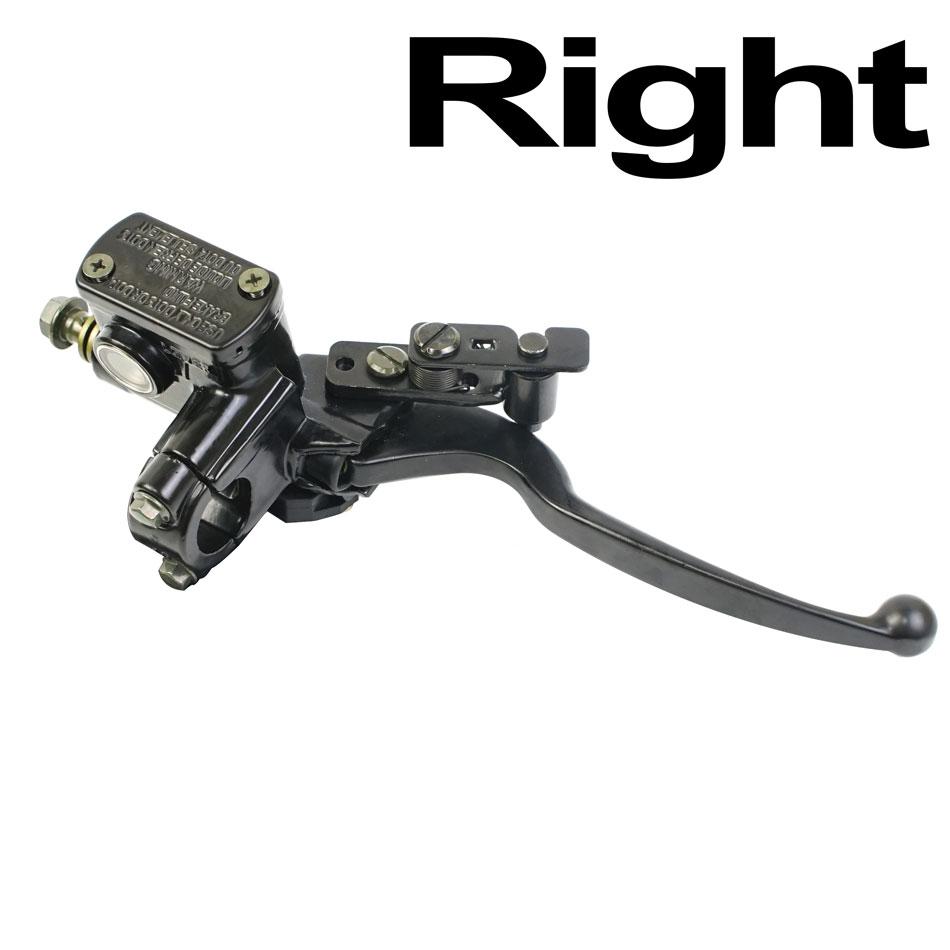 Motorcycle Brake Pump Front Master Cylinder Hydraulic Brake Lever Right for Dirt Pit Bike ATV Quad Moped Scooter Buggy Go Kart