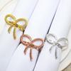 6Pcs Wedding Rings Party Napkin Vibrant Color Sparkling Exquisite Metal Napkin Buckles Dining