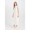 Платье макси без рукавов стандартного кроя с круглым вырезом D4898ax24wn