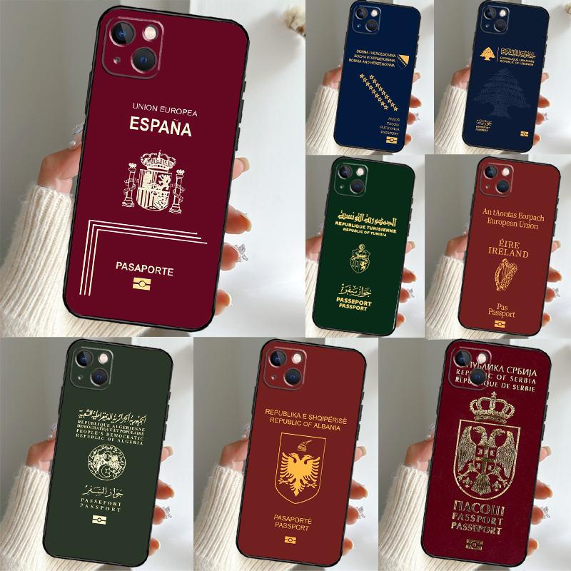 Russia Serbian Spain Passport Case For OPPO Reno 14 13 12 11 10 Pro 14F 13F 12F 11F 8T 8 Lite OPPO Find X8 X6 X5 Pro Cover