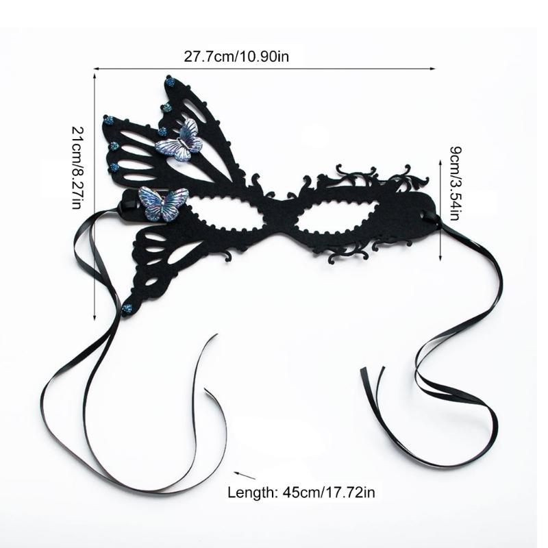 Masquerade Mask Butterfly Mask for Women Halloween Mask, Halloween Cosplay Eyemask Masquerade Half Mask Butterfly Mask