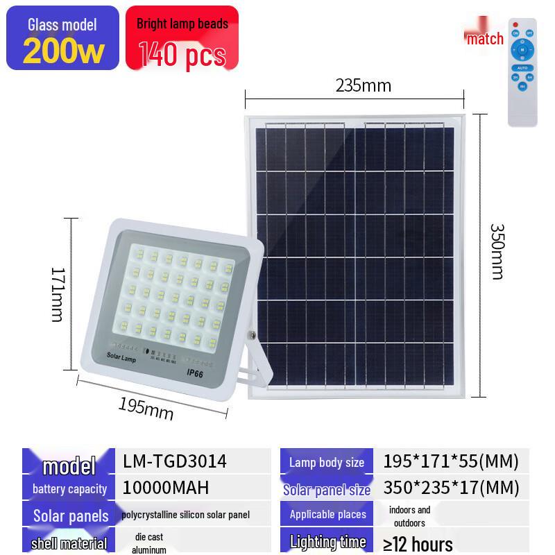 Jinxun Solar Powered Outdoor Floodlight