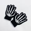 Светящиеся перчатки-коготь черепа, Хэллоуинские светящиеся перчатки, перчатки с черепом
