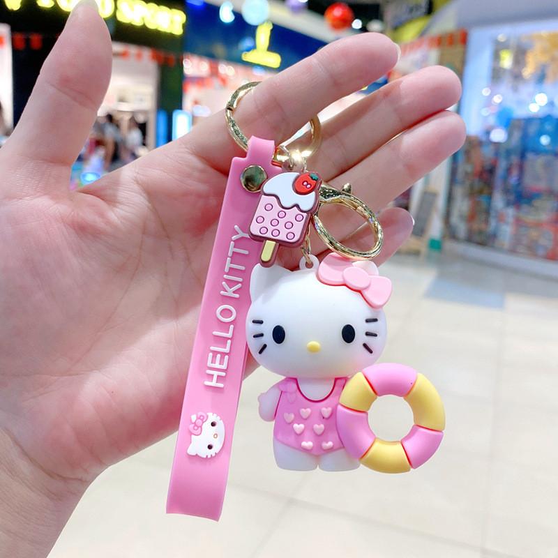 Оригинальный брелок Hello Kitty Силиконовый Милый Мультяшный Аксессуар Для Подарков И Сумок