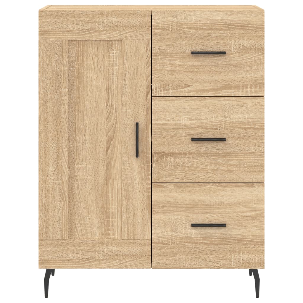 Высокий комод Sonoma Oak 69,5 x 34 x 180 см ДСП