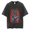 Harajuku Fashion Vintage TShirt Japanese ONE PIECE Anime Graphic Oversize T Shirt Washed Tshirt Men Summer Cotton Tops Tees