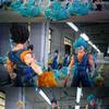 Dragon Ball New 40CM Statue Bro JT HB Beget Glowing Triple Head Sculpture Top-tier Version Anime Figures Display Ornament High Quality Gift