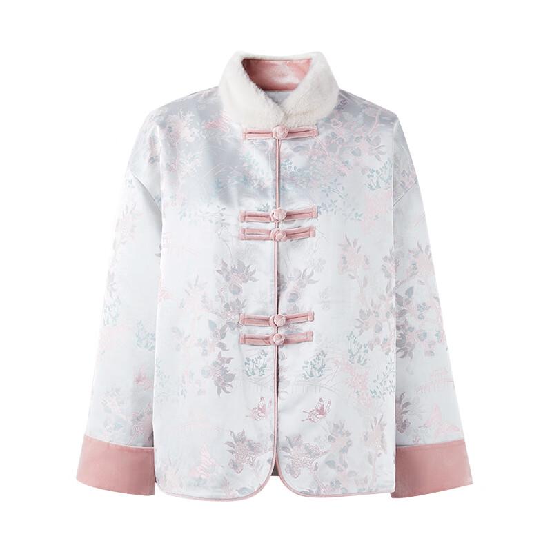 Цю Шуй И Жэнь Пальто в новом китайском стиле с теплым жаккардовым узором