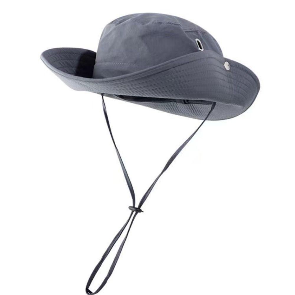 Big Brim Summer Bucket Hat Sun Protection Sun Hat Outdoor Unisex Panama Hat