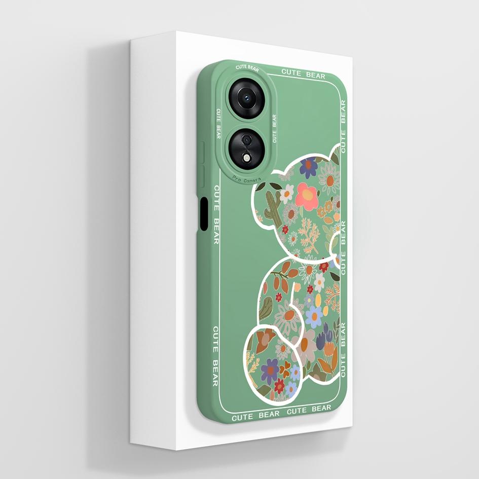 Для Oppo A58 A78 4G 5G чехол Роскошный модный противоударный противоударный противоударный квадратный матовый мягкий жидкий силиконовый протектор экрана для бамперов Oppo