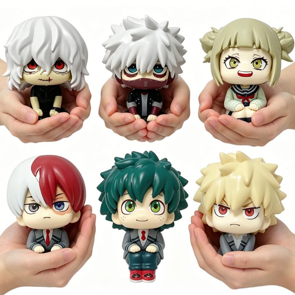 10 см Фигурка My Hero Academia Q Version - Мидория Изуку и Бакуго Кацуки ПВХ Фигурка Коллекция