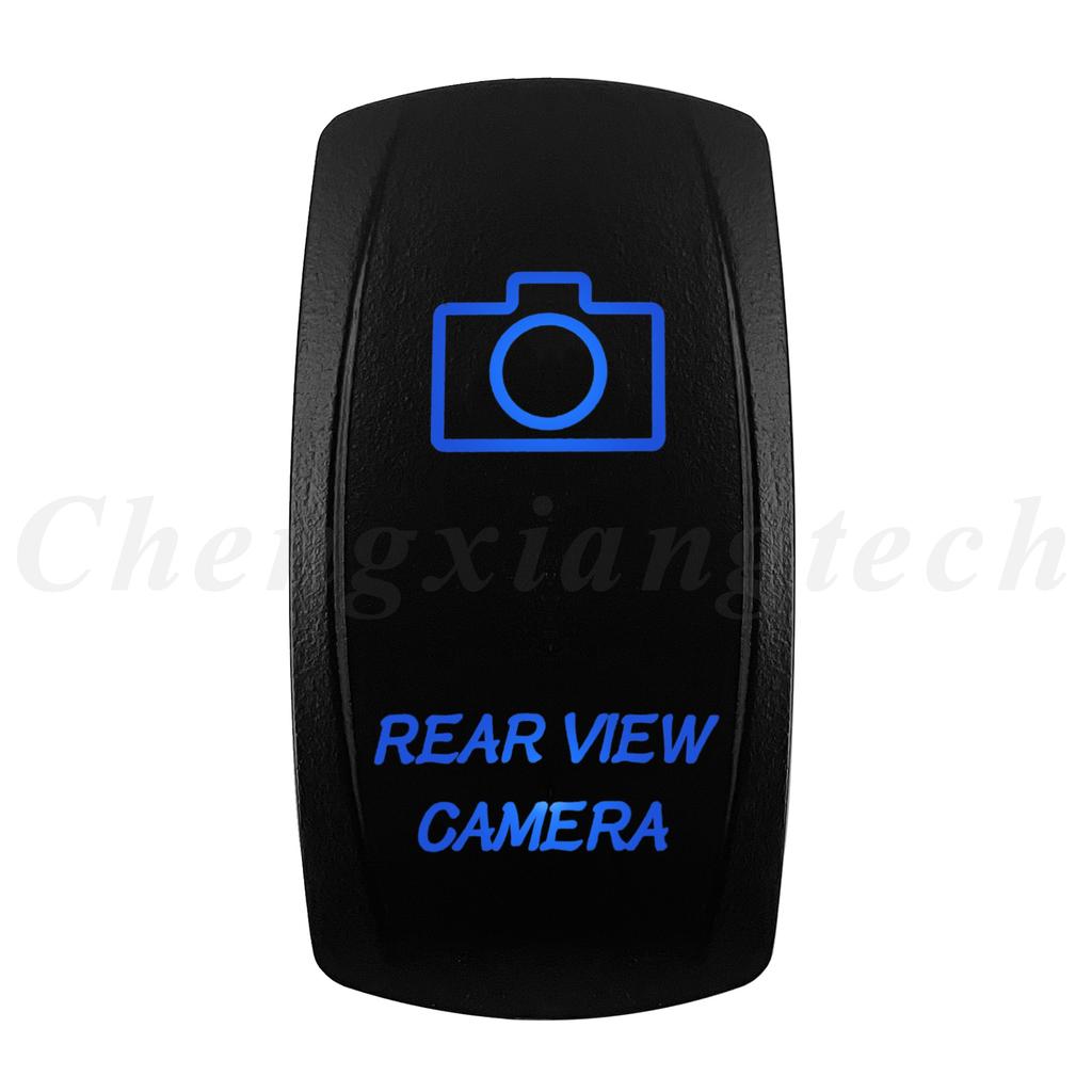 12V 20A Blue Led Car Boat Laser Rocker Switch ON OFF (ON) OFF ON OFF ON (ON) OFF ON (ON) OFF (ON) Waterproof