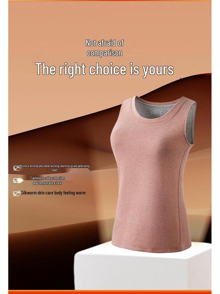 Meya Bi Cashmere Autumn/Winter Fleece-Lined Warm Vest for Couples