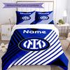 3Pcs Custom Name Inter Milan Bedding Set Duvet Cover Closure Includes 1Duvet Cover 2Pillowcases Soft And Comfortable For All Seasons