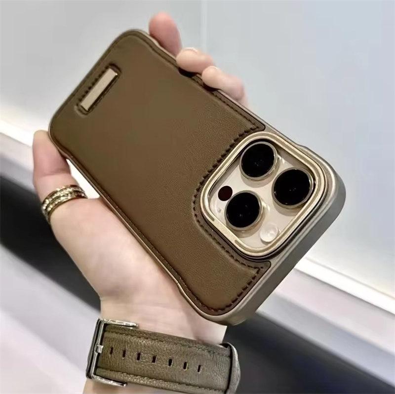 Модный чехол No Borders для Apple 13 14 15 16 Promax, новый роскошный противоударный кожаный чехол для iPhone 12 13 14 15 16 Pro Max