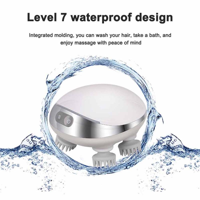 Электрический массажер для головы Scalphero, беспроводной массаж головы, терапия красным светом, водонепроницаемый массажер для тела, плеч, шеи, здравоохранение