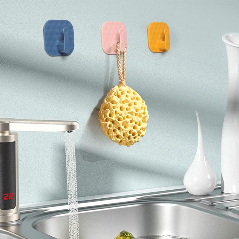 Многофункциональный кухонный бытовой ключ для ванной комнаты крючок для ключей без дырокола, не оставляющий следов, липкий крючок для дома, контрастный цвет, наклейка на крючок для одежды, изящные ювелирные изделия