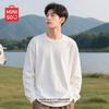 MINISO Мужская футболка с длинными рукавами из чистого хлопка