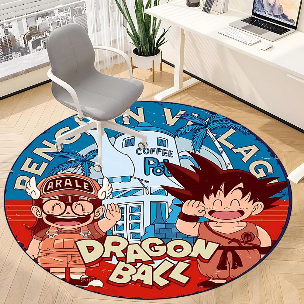 1pcDragon Ball Office Round Area Rug, Indoor Mat Suitable For Office,Bedroom Living Room Home Decor, Room Deco a0928161