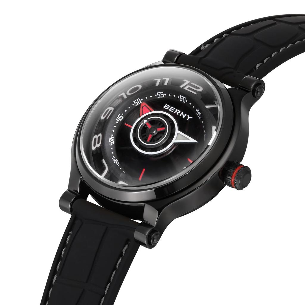 BERNY Watch Mechanical Watch Watch Автоматические и ручные часы Miyota 8215 Многофункциональный календарь Светящиеся стрелки Выставочная задняя крышка 5ATM