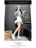Pearl Women's High-End White Sneakers - Spring/Autumn Thick Sole, Height-Boosting, Versatile Sports Casual Shoes