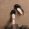 Chunky Heel  Mary Jane Shoes Spring and Autumn New Pumps Bow Retro High-heeled Shoes for Women Fashion Loafers