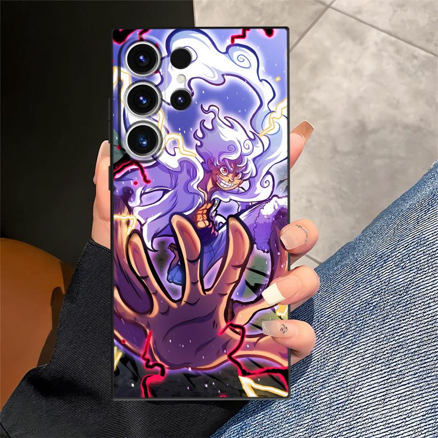 Funda Phone Cover Case for Samsung Galaxy S24 Plus S21 FE S25 Ultra S10 S9 S23 S20 Note 20 Ultra 8 9 10 One Piece Luffy Cool
