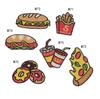 10 Pcs Stick Iron Food Embroidery Patches Embroidered Clothing Hat Bag Shoe Repair Material Phone Gift Box Decor DIY Accessory