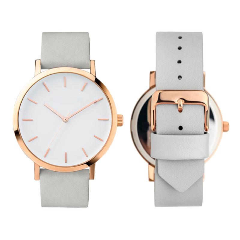 Горячие часы с кожаным ремешком, женские роскошные модные деловые часы, кварцевые часы