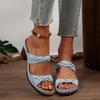 Модные повседневные шлепанцы с круглым носком и задним ремешком Женские 2025 Лето Квадратный высокий каблук Обувь Женская Элегантная Смешанные цвета Удобные слайды