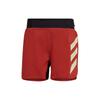 Светоотражающие облегающие спортивные шорты Colorblock, мужские, красные, H11752
