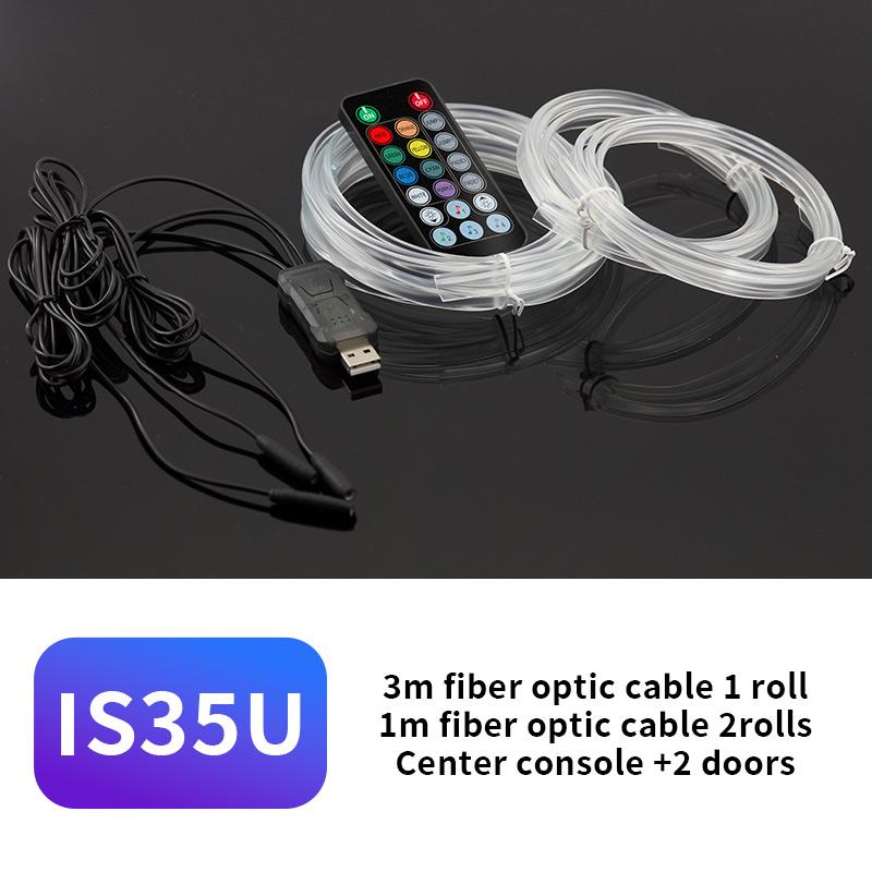 Auto Dashboard Console Led Ambient Cold Light Decorative Strips 1-5M