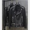 Women's Slim Fit Vegetable-Tanned Leather Motorcycle Jacket - Spring/Autumn 2024