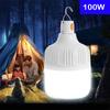 100W Outdoor Portable Light Bulb USB Rechargeable LED Bulb Camping Light Lantern Emergency Bulb Tents Lighting Stall Flashlight