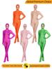 Унисекс оранжевый Zentai костюм с открытым лицом для сценических выступлений