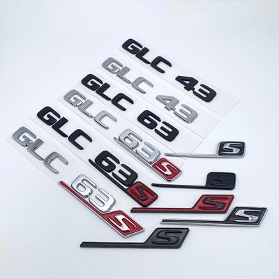 2017 + плоский ABS багажник эмблема значок наклейка GLC43 GLC63 GLC63s V8 Biturbo 4matic для Mercedes Benz AMG X253 логотип автомобиля