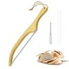 Wooden Handle Bread Bow Knives Serrated Knives Fiddle Bow Slicer Serrated Bread Cutter  Toast