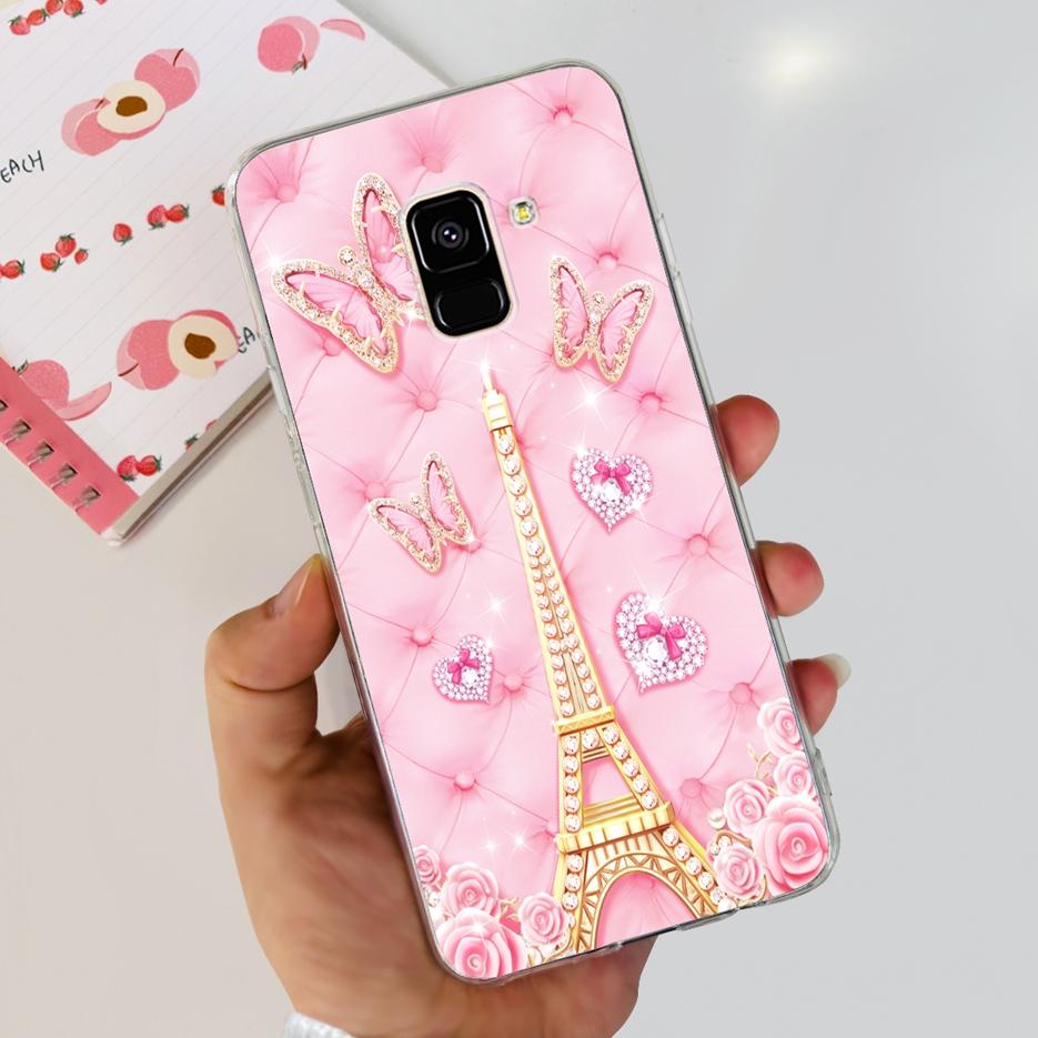 Чехол для Samsung Galaxy A8 Plus 2018 SM-A730F Роскошный Расписной Чехол Мягкий Силиконовый Чехол для Телефона Для Samsung A8 2018 A530F A8+ Бампер