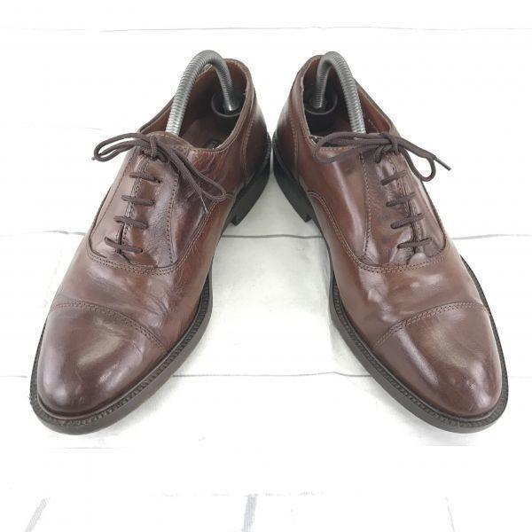 GROSVENOR Leather Balmoral Shoes [9.5/27.0-27.5/Brown] Goodyear Dress Shoes(USED)