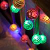 LED Disco Ball String Light Christmas Tree Decorations Battery Operated Mirror LED