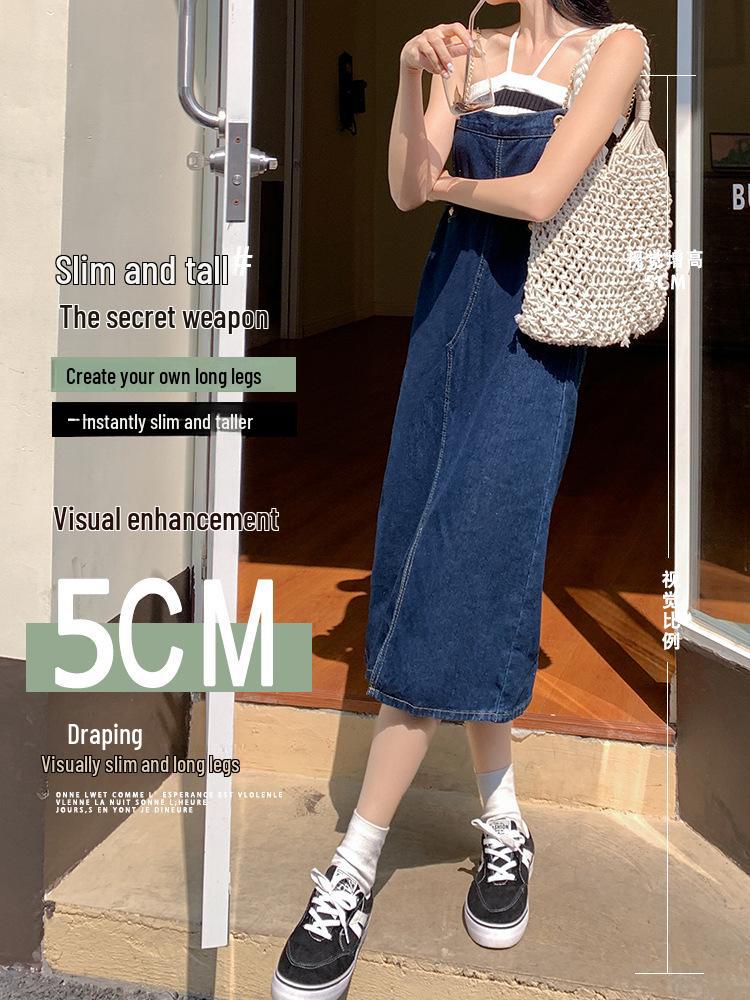 Girls' New Arrival Summer Denim Suspender Skirt - Cute, Slimming, Age-Reducing & Loose Fit