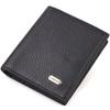 Классическое портмоне для мужчин из натуральной зернистой кожи CANPELLINI 21742 Черный
