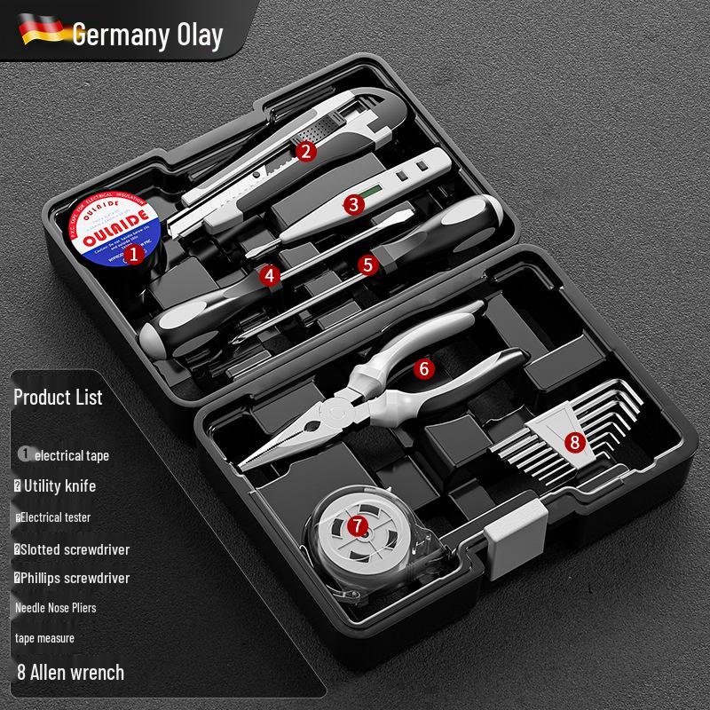 Универсальный набор бытовых инструментов для ремонта: Деревообработчик и Автомобильный Многофункциональный Ящик для Инструментов