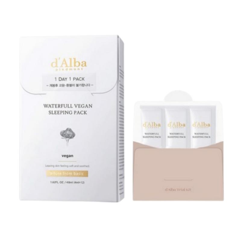 d'Alba Увлажняющая ночная маска 4 мл x 12 шт. + Набор 4 мл x 3 шт.