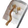 Французские европейские и американские ретро асимметричные длинные серьги с жемчужной бахромой женские легкие роскошные высококлассные нишевые средневековые серьги серьги