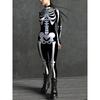 Halloween Horror Party Jumpsuit Women Sexy Skull Print Bodysuit Holiday Party Masquerade Catsuit Unique Costume Rave Outfits New