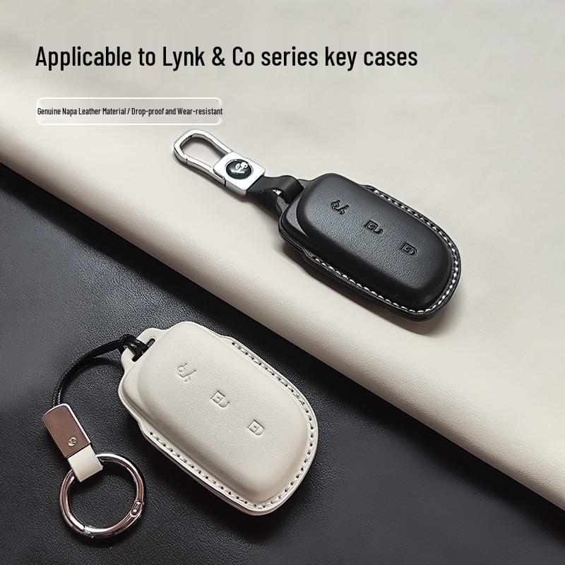 Настоящая кожаная ключница для Lynk & Co Z10/Z20 Ultra/Z900 - Высококачественная мужская трансграничная сумка-чехол