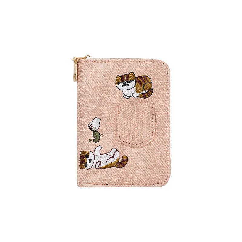 Women Cute Cat Wallet Small Zipper Girl Wallet Brand Designed Leather Women Coin Purse Female Card Holder Wallet Billetera