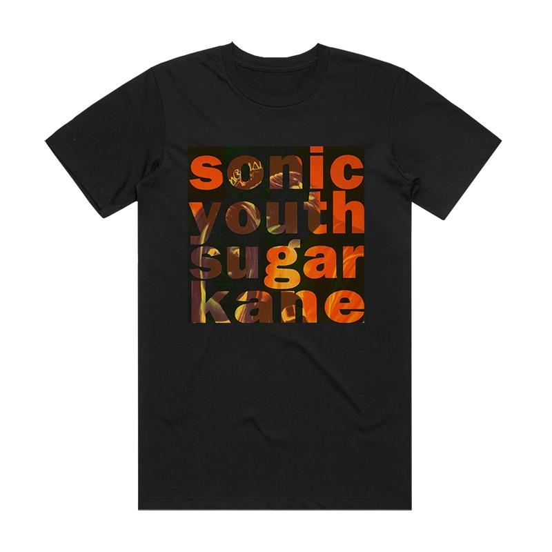 2025 Новая мужская футболка Sonic Youth Rock Art Harajuku из чистого хлопка, свободная мужская и женская футболка с коротким рукавом
